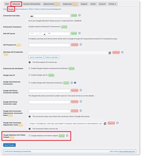google optimize anti flicker.